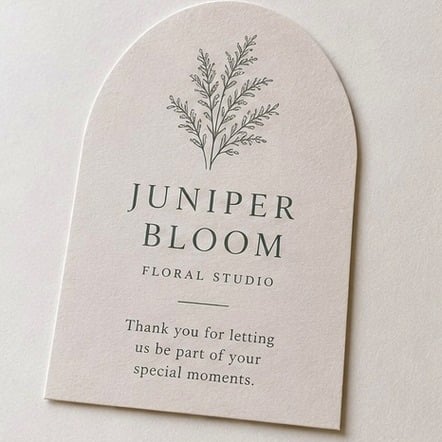 Die-Cut Shape Insert Card