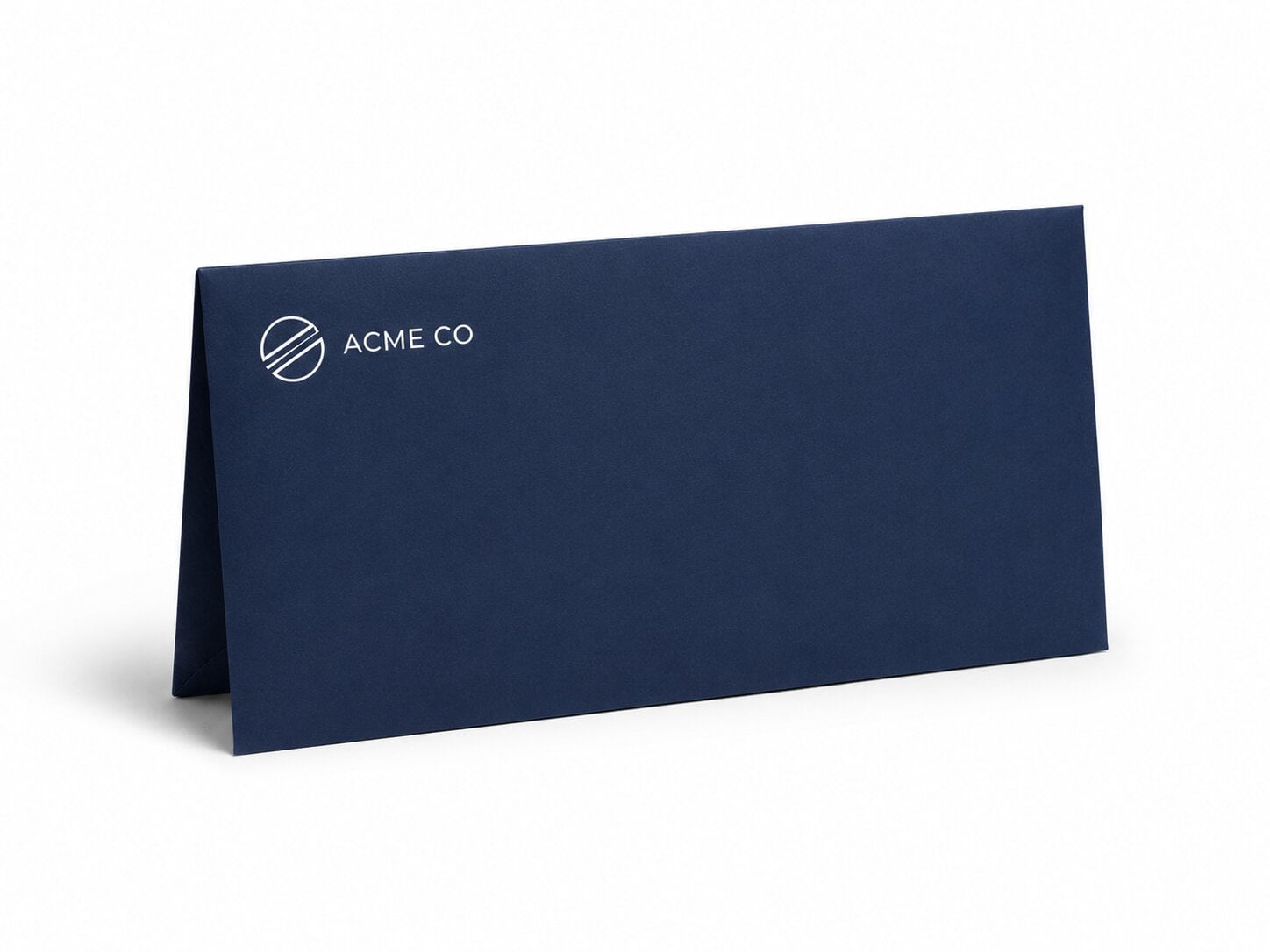 Custom full-color printed insert card tucked inside a branded e-commerce shipping box