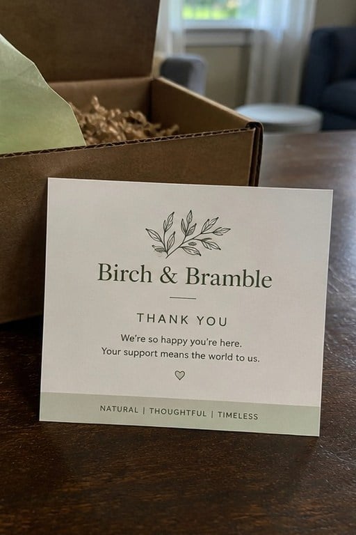 Personalized insert cards — customer photo